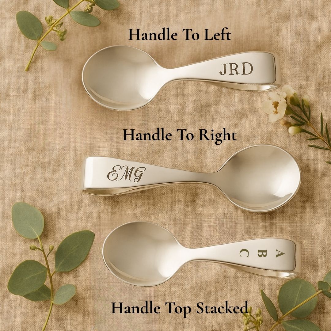 Gorham Sterling Silver Loop Handle Baby Spoon – Personalized Heirloom Gift