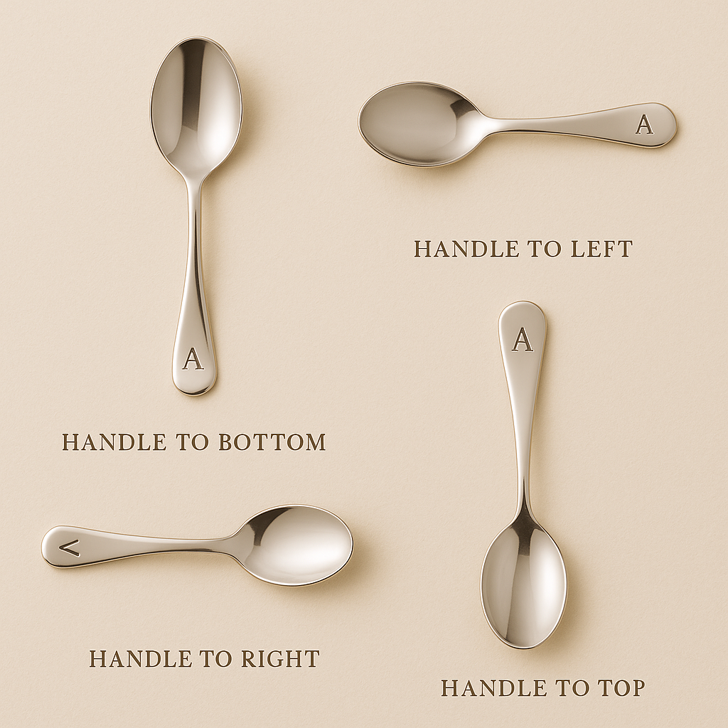Engraved Silver Baby Spoon