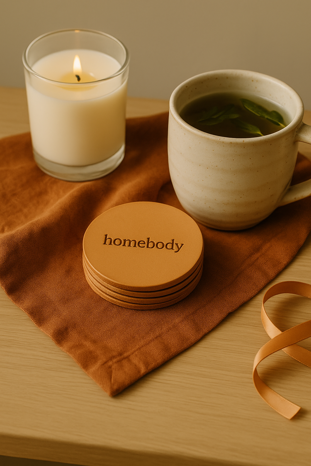Handmade Full-Grain Leather Coasters