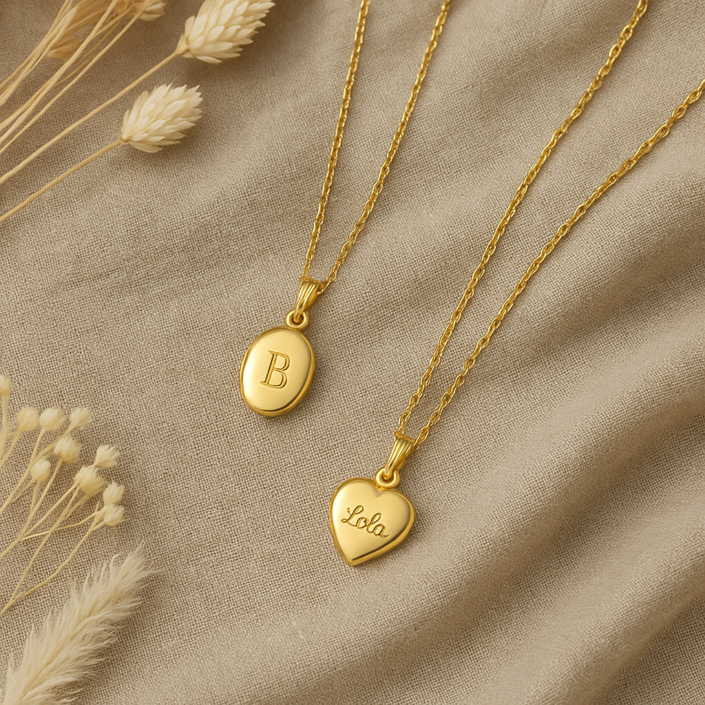 Personalized 14k Gold Heart Locket
