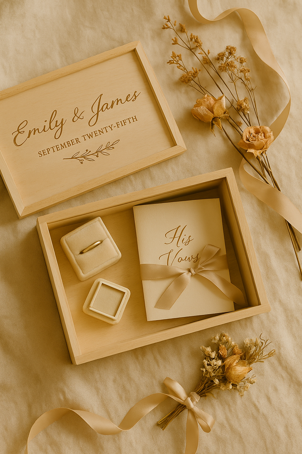 Personalized Wooden Baby Keepsake Box