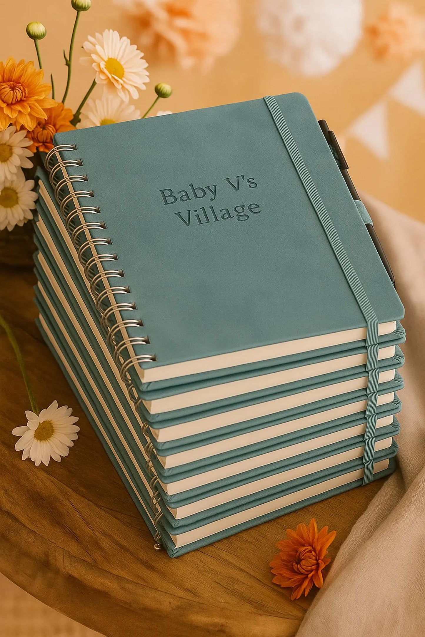Personalized Vegan Leather Spiral Notebook