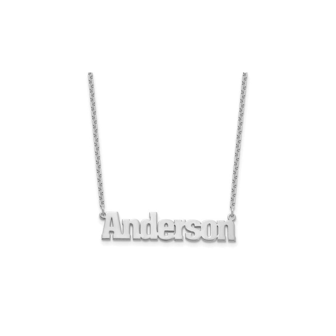 Block Name Necklace - Elisha Marie Jewelry