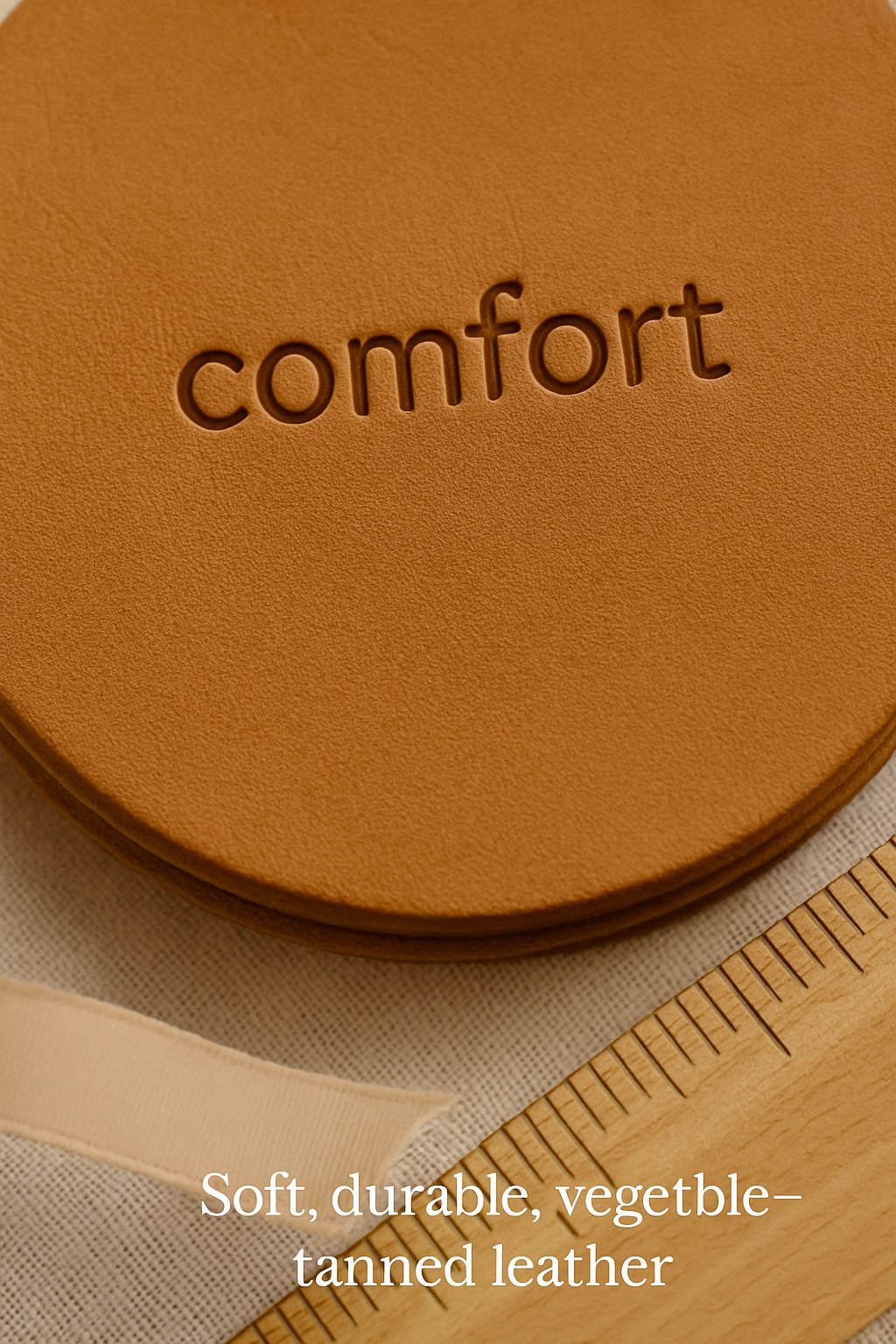 Handmade Full-Grain Leather Coasters