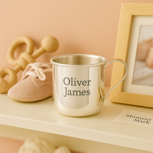 Engraved Silver Baby Cup – Personalized Heirloom Gift