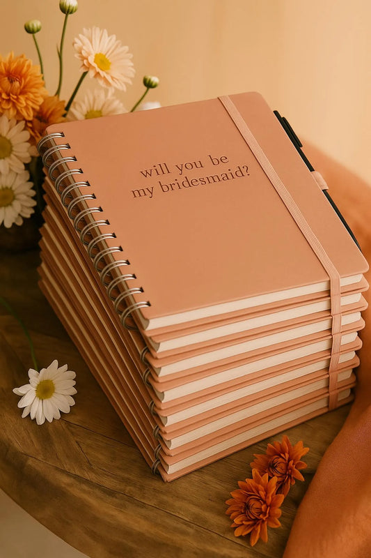 Personalized Vegan Leather Spiral Notebook